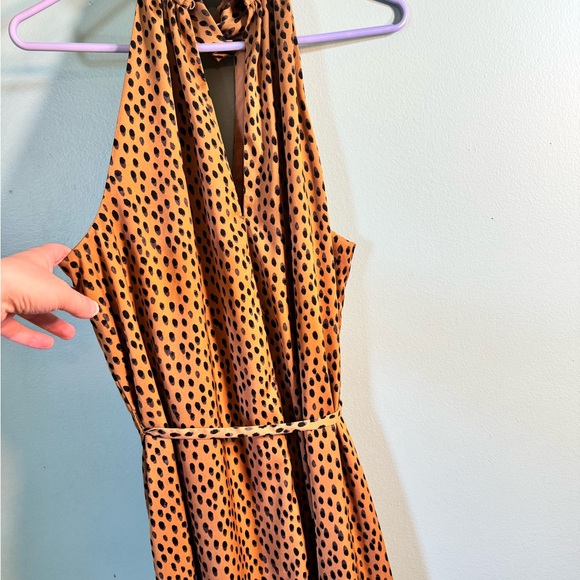 Banana Republic, sleeveless, polka dot, dress, with tie , size medium. - Picture 4 of 7